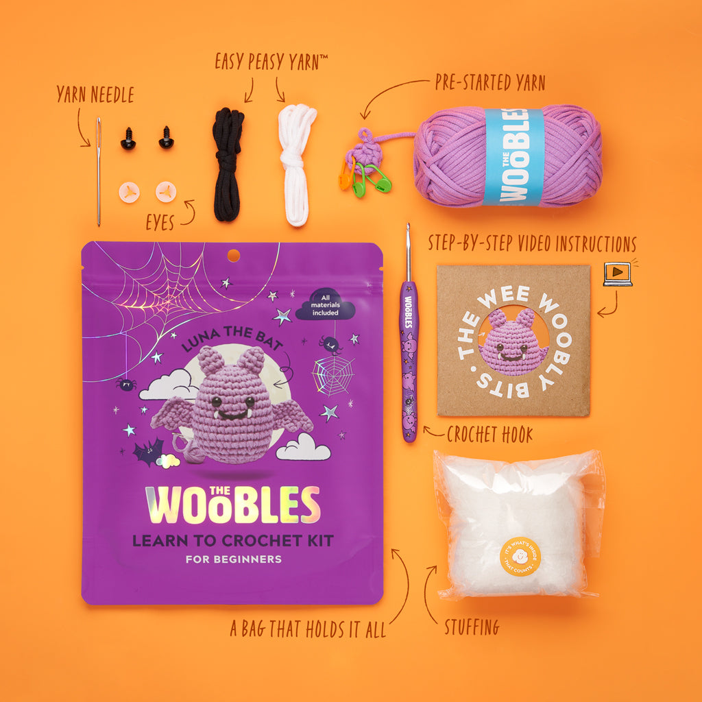 Kibakids - Luna the Bat Crochet Kit
