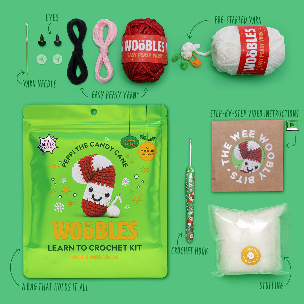 Kibakids - Peppi the Candy Cane Crochet Kit