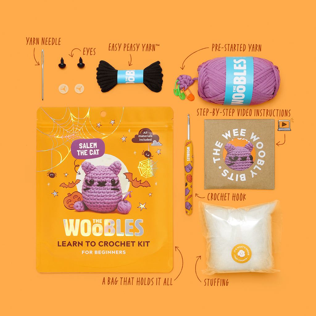 Kibakids - Salem the Halloween Cat Crochet Kit