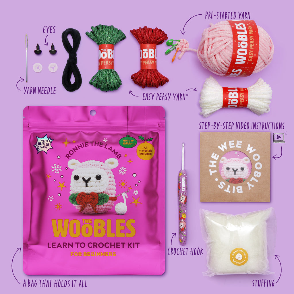 Kibakids - Ronnie the Lamb Crochet Kit
