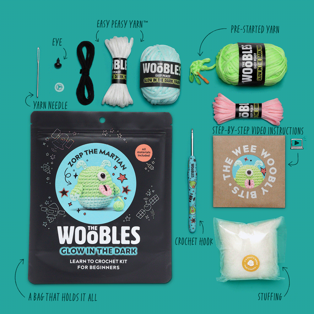 Kibakids - Zorp the Martian Crochet Kit