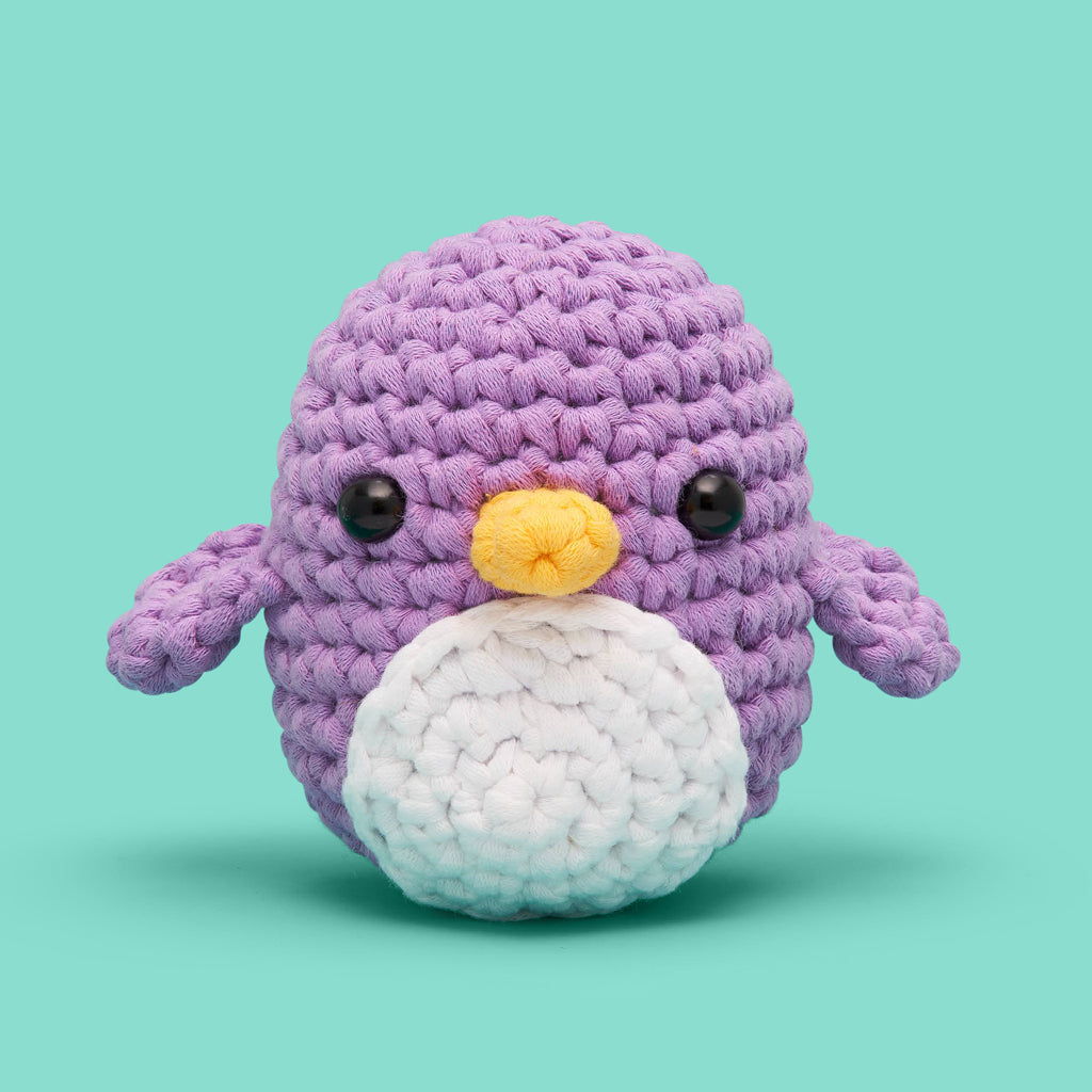 Kibakids - Pierre the Penguin Purple Crochet Kit