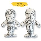 Kibakids - Mermaid with Shell Backpack Coloring Set