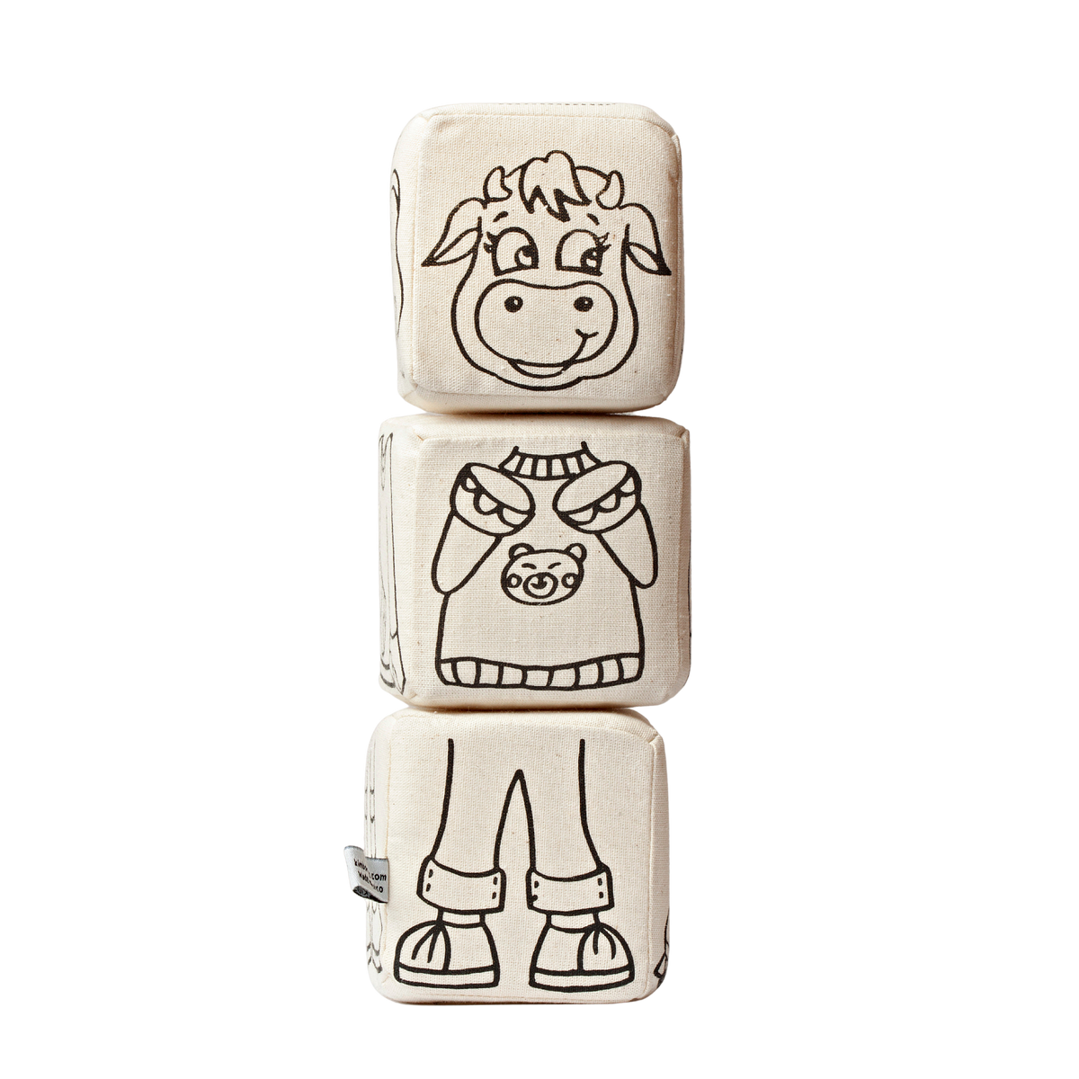 Kibakids - Magnetic Blocks: Animal Coloring Set