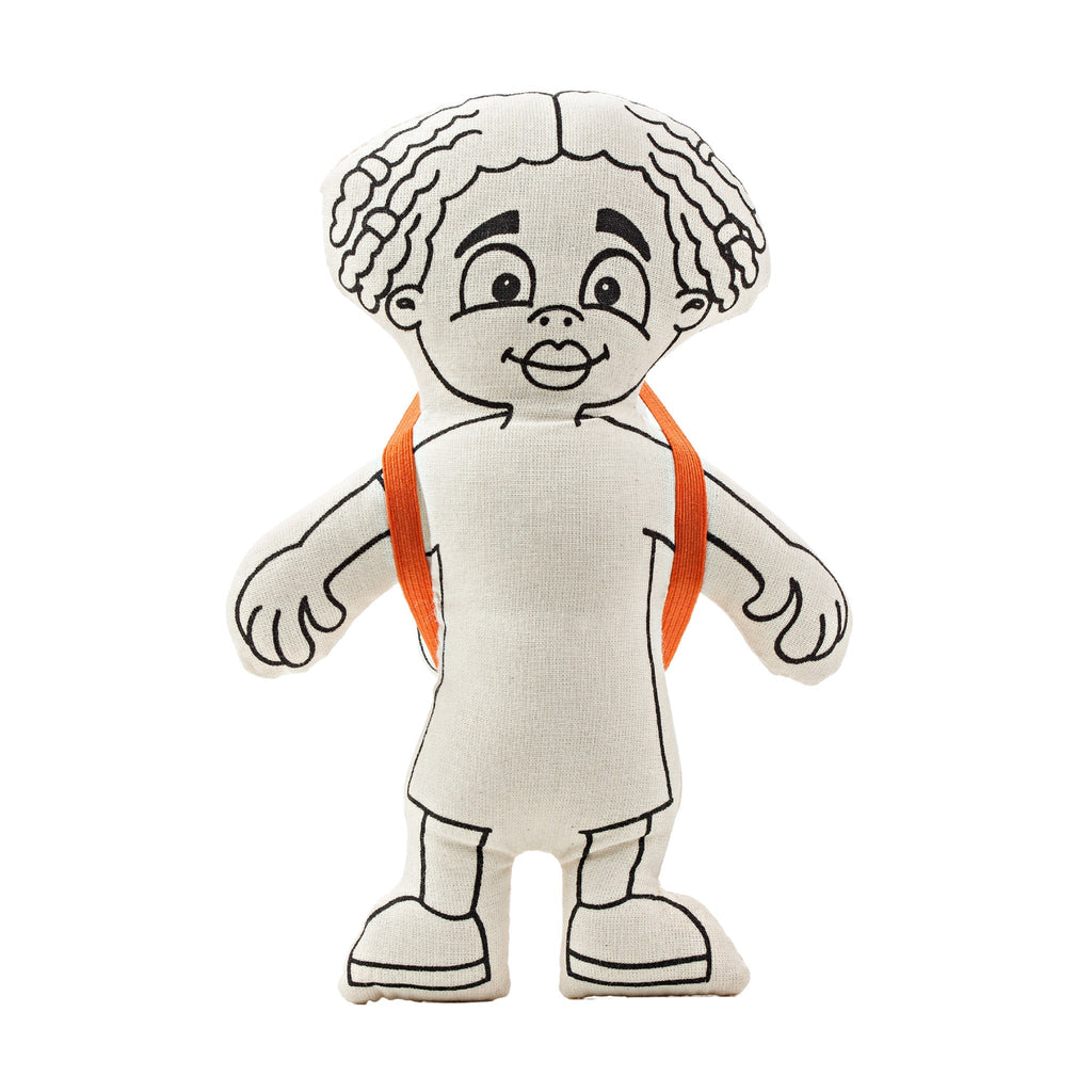 Kibakids - Kid with Locks Coloring Set