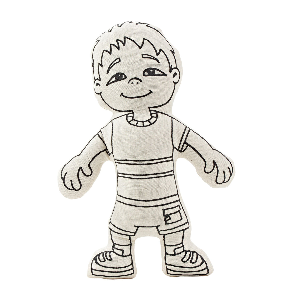 Kibakids - Boy with Pocket Shorts Coloring Set