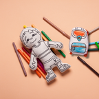 Kibakids - Boy with Pocket Shorts Coloring Set