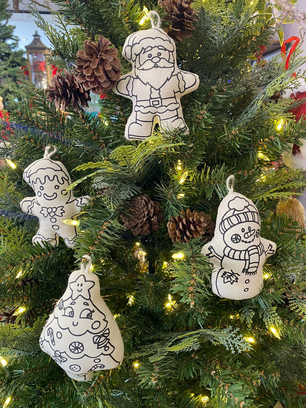 Kibakids - Tree Christmas Ornament Coloring Set