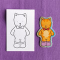 Kibakids - Dr. Parmesan Glitter Sticker + Info Card