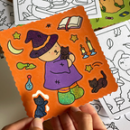 Kibakids - Kibakids Bear Witch Glitter Sticker Sheet