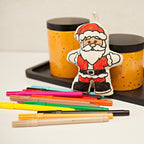 Kibakids - Christmas Ornaments Duo - Santa Klaus and Tree Coloring Set