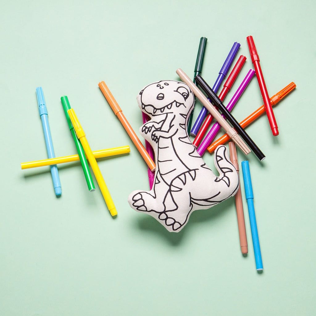 Kibakids - Dino Series: Kibakids Dinosaurs T-Rex Coloring Set