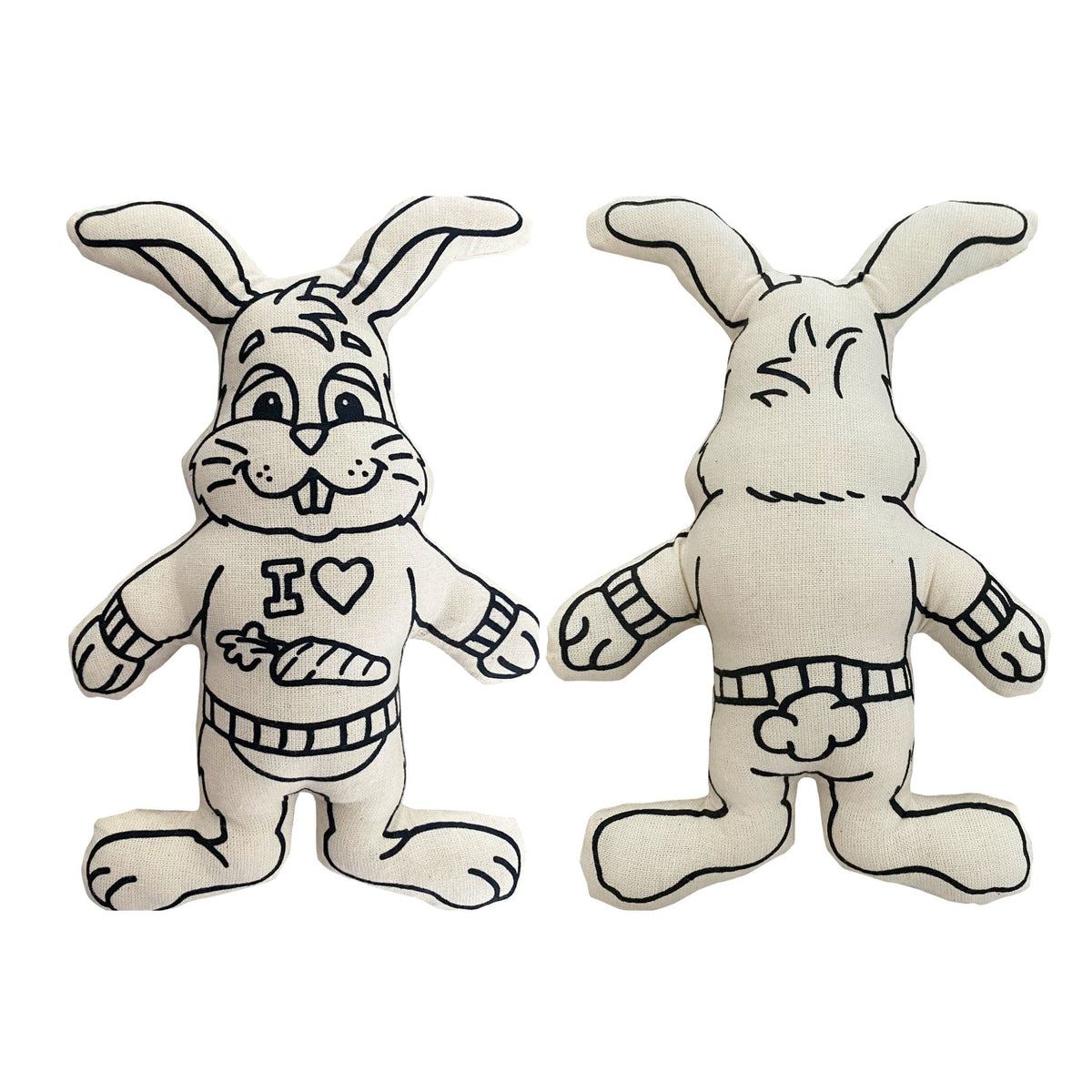 Kibakids - Bunny with Carrot Backpack Coloring Set