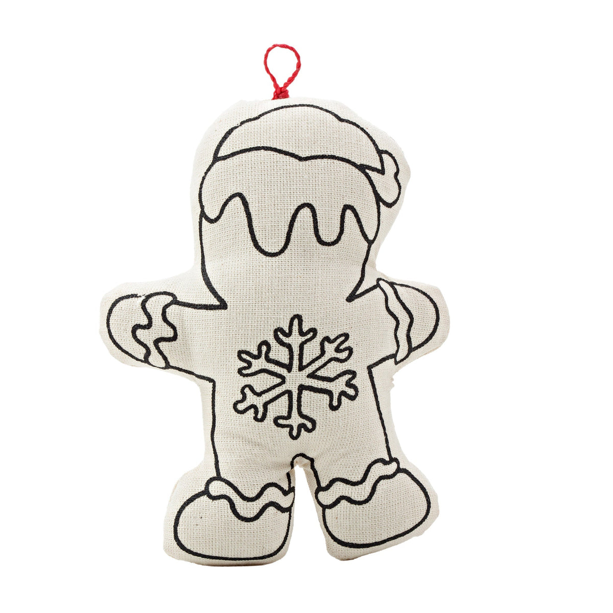 Kibakids - Christmas Ornaments Duo - Gingerbread Man and Snowman Coloring Set