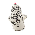 Kibakids - Christmas Ornaments Duo - Gingerbread Man and Snowman Coloring Set