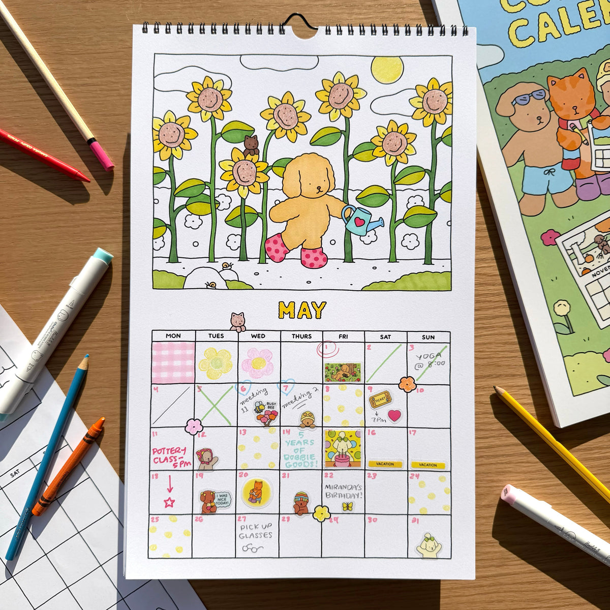 Kibakids - Coloring Calendar