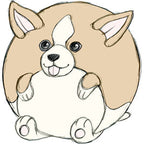 Kibakids - Micro Kibakids Corgi Keychain