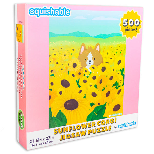 Kibakids - Sunflower Corgi Jigsaw Puzzle